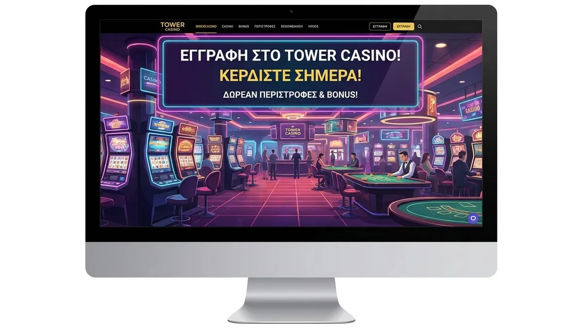 Εγγραφή με bonus στο Tower Casino